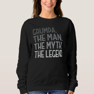 Sudadera Grumpa de hombres de nietos Grumpa Man Myth Le