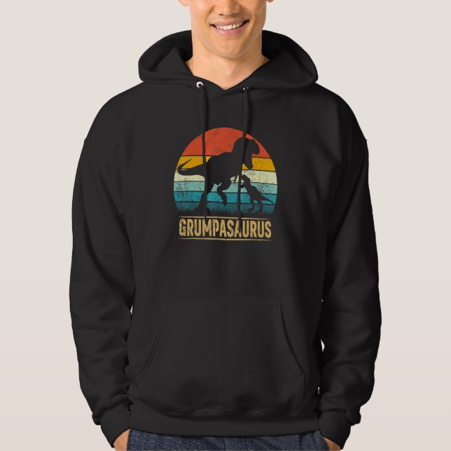 Sudadera Grumpa Saurus T Rex Dinosaur Grumpasaurus Padre (Anverso)
