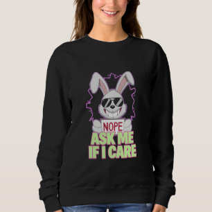 Sudadera Grumpy Bunny ME PREGUNTA SI ME IMPORTA Testigo Sen