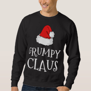 Sudadera Grumpy Claus Navidades Gorra Grupo Familiar Pareja