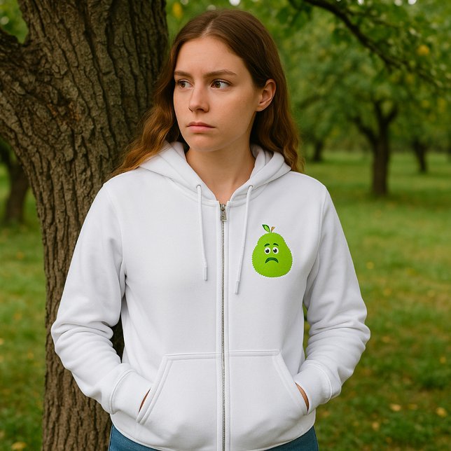 Sudadera Grumpy Fuzzy Pear Face Funny Fruit Character (Subido por el creador)
