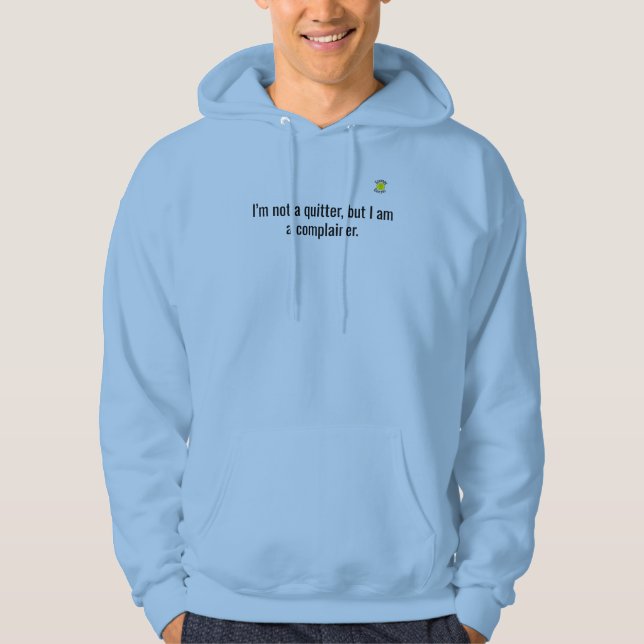 Sudadera Grumpy Geezer Quitter logo pequeño (Anverso)