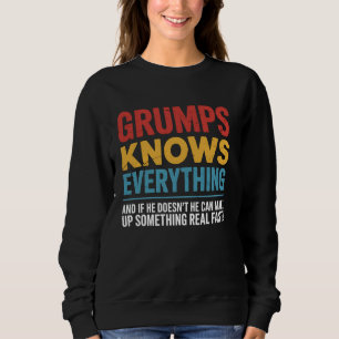 Sudadera Grumpy Lo Sabe Todo Regalo Divertido Hombre Mayor