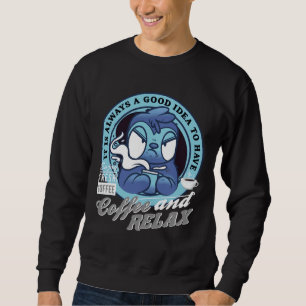 Sudadera Grumpy Sloth con café matutino