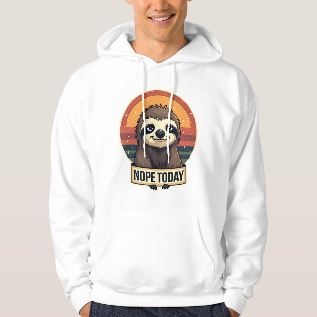 Sudadera Grumpy Sloth Vintage Funny Retro Shirt Design (Anverso)