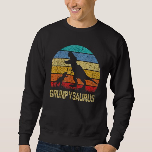 Sudadera GrumpySaurus T Rex Dinosaur Grumpy Saurus Family M (Anverso)