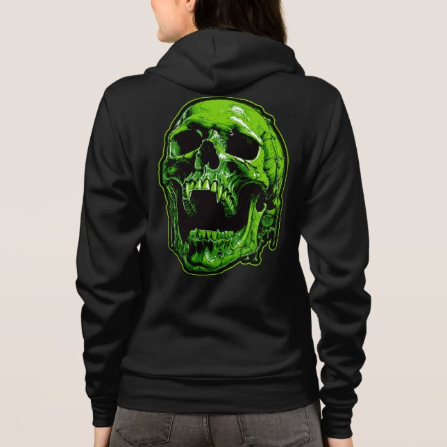Sudadera Grüner Vampirschädel (Reverso)