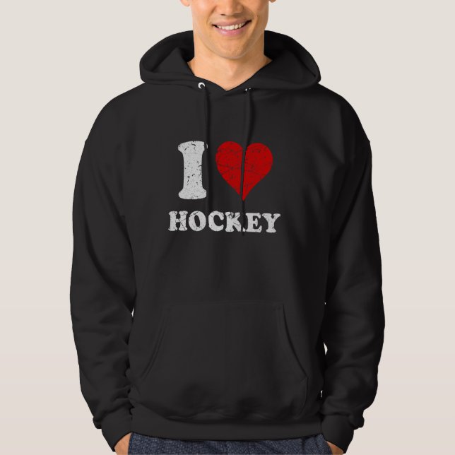Sudadera Grunge angustiado Desgastado Estilo que amo el hoc (Anverso)
