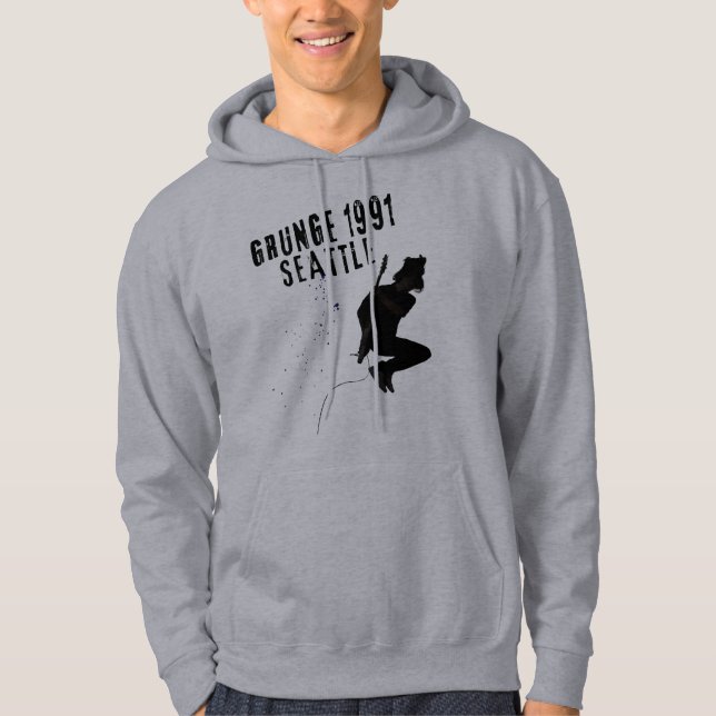 Sudadera Grunge Seattle 1991 Escena musical Ama Seattle Vin (Anverso)