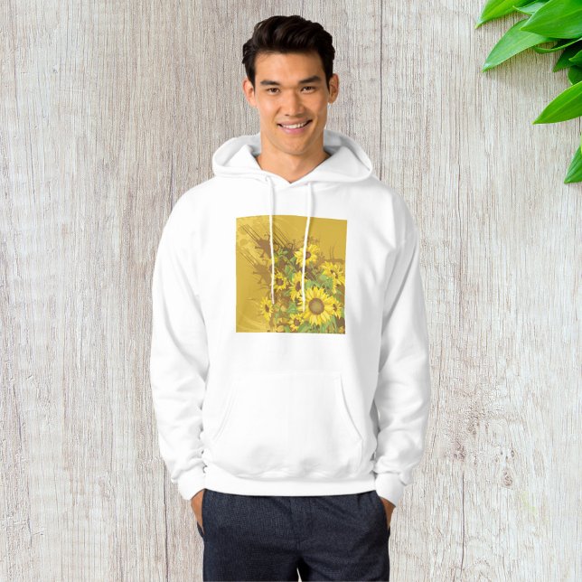 Sudadera Grunge Sunflower Art Negrita Floral Rústica Amaril (Subido por el creador)