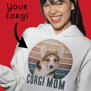 Sudadera Grunge Vintage Agiotado Foto de Mascota Foto Corgi