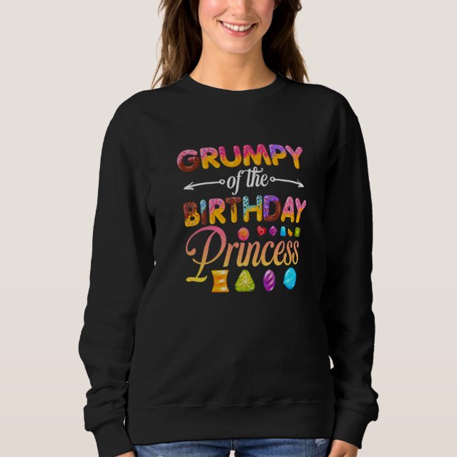 Sudadera Gruñón De La Princesa De Cumpleaños Donut Birthday (Anverso)