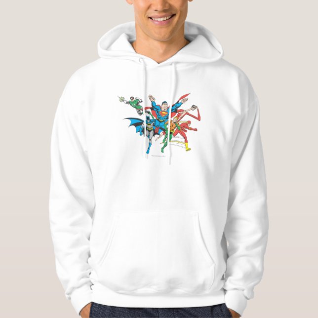 Sudadera Grupo 4 de la Liga de Justicia (Anverso)