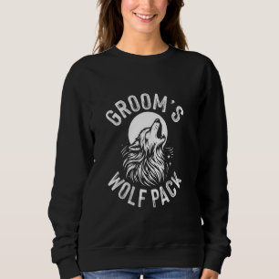 Sudadera Grupo de amigos del novio aullador para despedida
