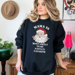 Sudadera Grupo De navidades Más Probable Con El Personaliza<br><div class="desc">Añada un giro juguetón a sus reuniones de vacaciones con nuestro grupo de Navidades "Más probables" Personalizados divertidos de Santa Sweatshirts. Estos embutidos cómodos y humorísticos son una forma fantástica de inyectar risa y personalización en sus celebraciones festivas. Personalizar cada sudadera con una declaración divertida y festiva que destaca las...</div>