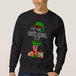 Sudadera Grupo familiar coincidente Yo soy el bisexual Elf