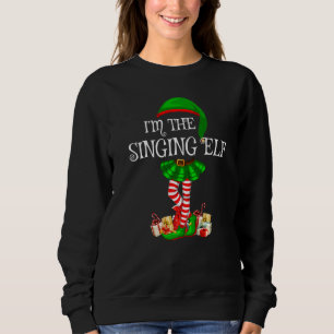Sudadera Grupo familiar coincidente Yo soy el elfo cantante
