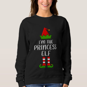 Sudadera Grupo familiar coincidente Yo soy la princesa Elf 