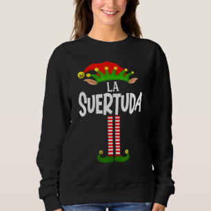 Sudadera Grupo Familiar De Soy La Suertuda Elf Que Coincide