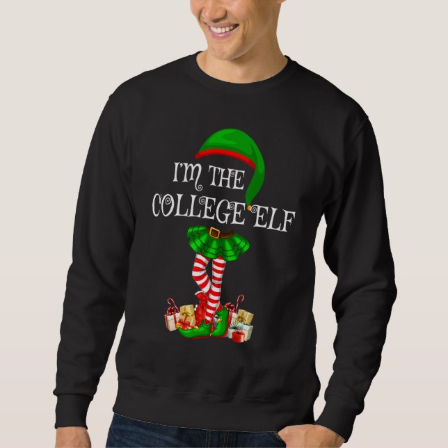 Sudadera Grupo Familiar Paralelo I M The College Elf Christ (Anverso)