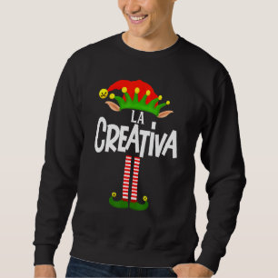 Sudadera Grupo Familiar Soy La Creativa Elf Que Coincide En