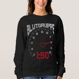 Sudadera Grupo sanguíneo 150 Petróleo Petróleo motocicleta 