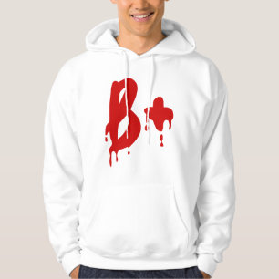Sudadera Grupo Sanguíneo B+ Positivo #Hospital Horror