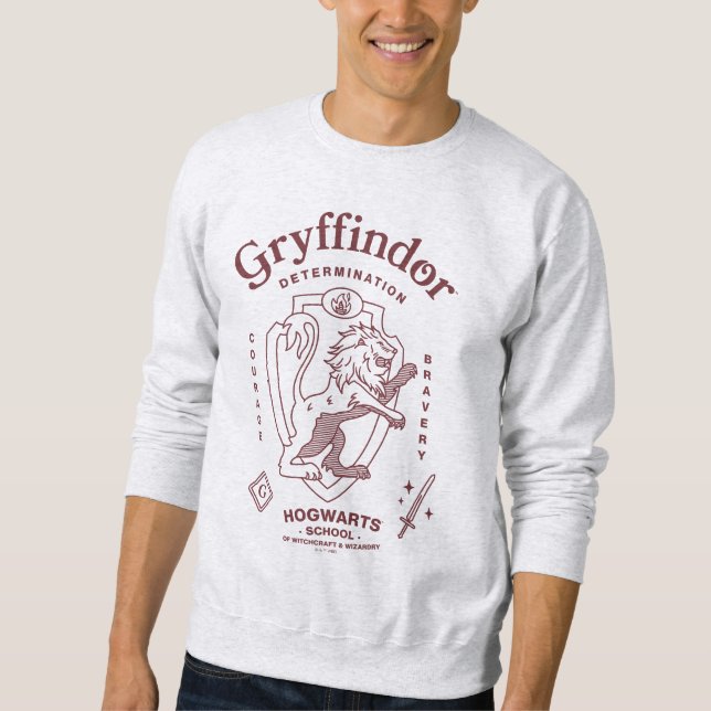 Sudadera GRYFFINDOR™ Determination Courage Bravery Crest (Anverso)
