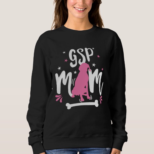 Sudadera GSP Mom German Shorthaired Pointer hunting Dog Mom (Anverso)