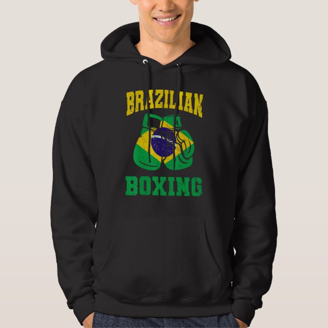 Sudadera Guantes de boxeo brasileños orgullo masculino (Anverso)