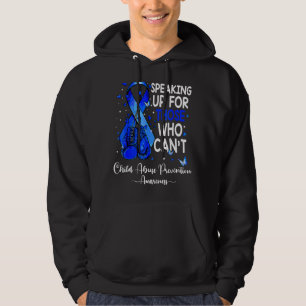Sudadera Guantes de boxeo Cinta azul Prevención del abuso i