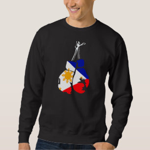 Sudadera Guantes De Boxeo De Bandera Filipina Para Caja Fil