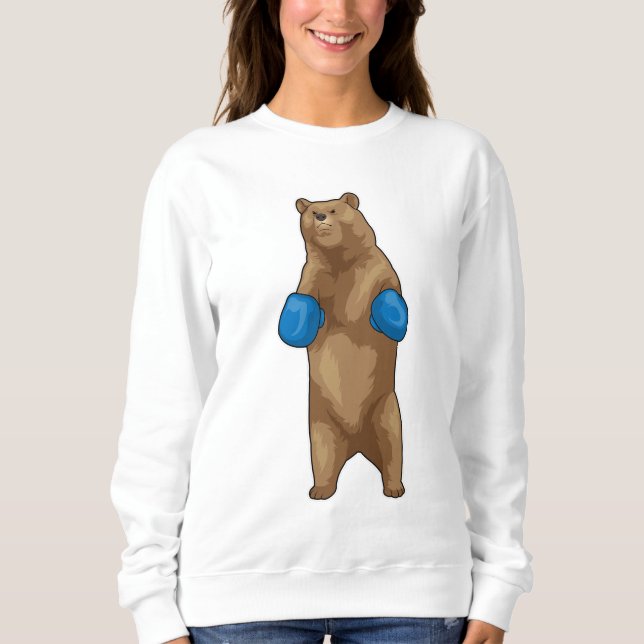 Sudadera Guantes de boxeo de oso (Anverso)