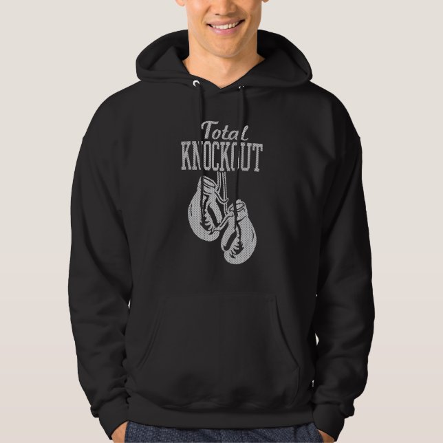 Sudadera Guantes de boxeo gráfico de moda Total Knockout (Anverso)