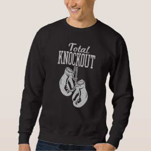 Sudadera Guantes de boxeo gráfico de moda Total Knockout