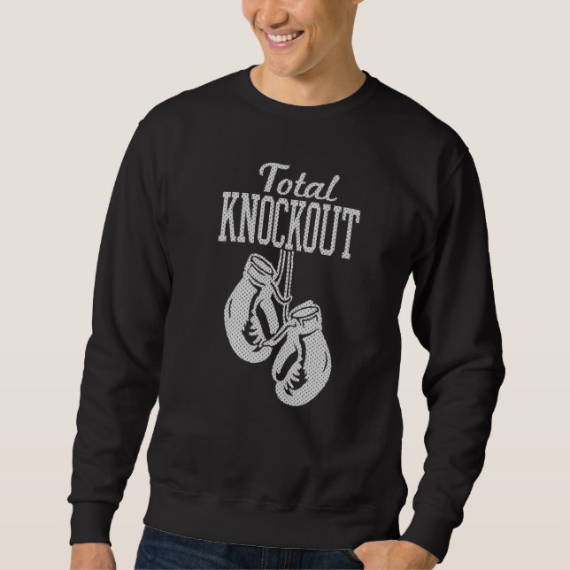 Sudadera Guantes de boxeo gráfico de moda Total Knockout (Anverso)