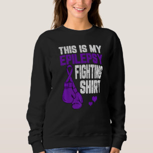 Sudadera Guantes de boxeo morados Ri que luchan contra esta