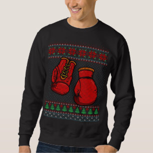 Sudadera Guantes de boxeo Navidades suéteres feos