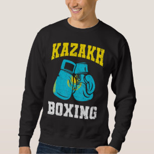 Sudadera Guantes kazajos de boxeo Kazajistán orgullo por la