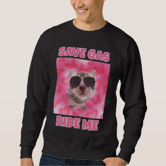 Sudadera Guarda el meme del gato montándome el gas