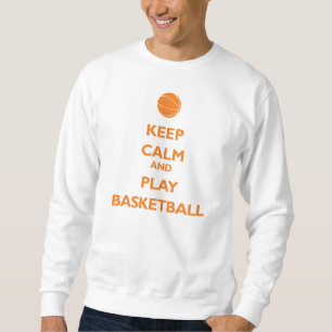 Sudadera Guarde el baloncesto de la calma y del juego (el