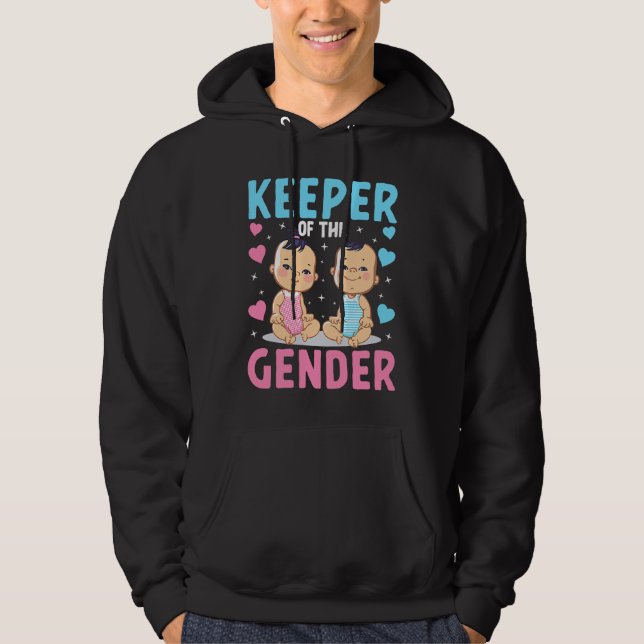 Sudadera Guardián de la fiesta del bebé de género Revelació (Anverso)