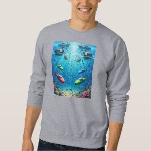 Sudadera Guardianes del Océano: Barcos y Submarinos de IA P