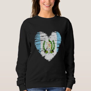 Sudadera Guatemala Corazón Bandera Guatemalteca Orgullo Gua