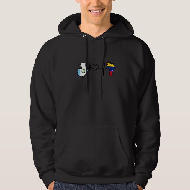 Sudadera Guatemala Venezuela Flag Guatemalan Venezuelan Hea (Anverso)