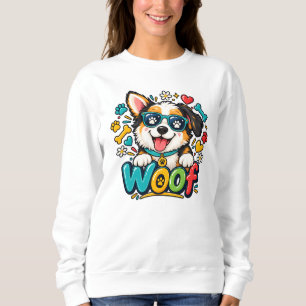 Sudadera Guau Cachorro Perro Huella De Corazón