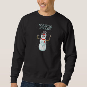 Sudadera Guay Abdominan Snowman Funny Winter Snow Abs Athle