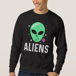 Sudadera Guay Alien Art Para Hombres Mujeres Cabeza Verde G