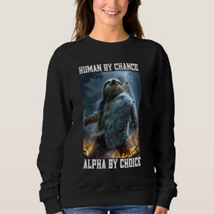 Sudadera Guay Alpha Sloth Cringey Funny Cringe Alpha Animal