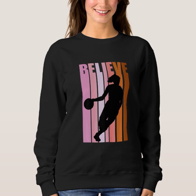Sudadera Guay Basketball cree Chica de natalidad retro (Anverso)